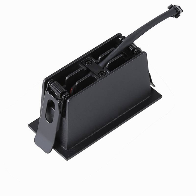 Embutido Nordecor Downlight Powerus 3 Focos 6 watts Preto 3000K IRC90 35° Bivolt 96x46x52mm 6374