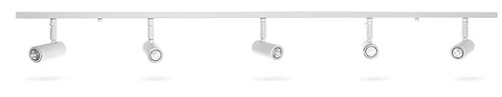 Spot Tipo Trilho Fixo Articulado Belly Iluminação Alumínio Canopla 1200mm 5L MR11 E-086/5
