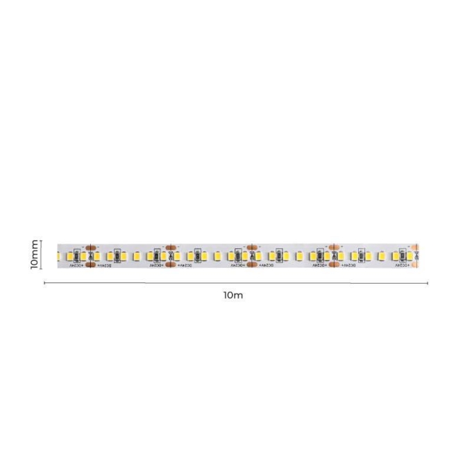 Fita LED Nordecor 14,4w/mt 156 leds IP20 10mm 24V 2700K (Rolo 10 metros) 7133