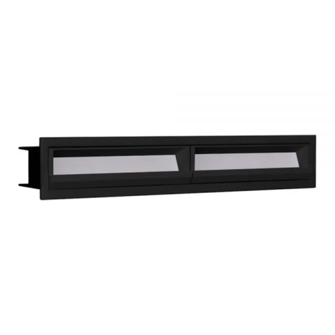 Luminária de Embutir Opus LED Wallwasher 20 watts 3000K IRC90 30° IP20 280x45x49mm Preto OPS 84714