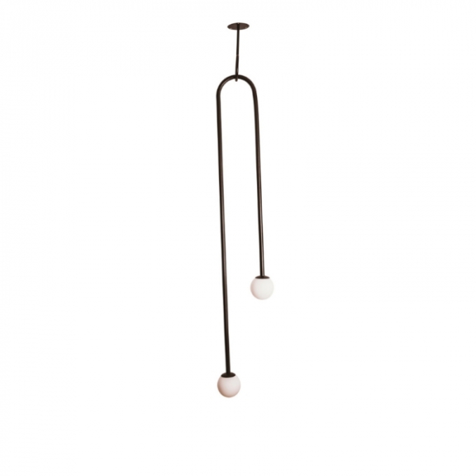 Plafon Usina Pêndulo Tubo Ø12,7mm 2L G9 260X120X1045mm 16497/70