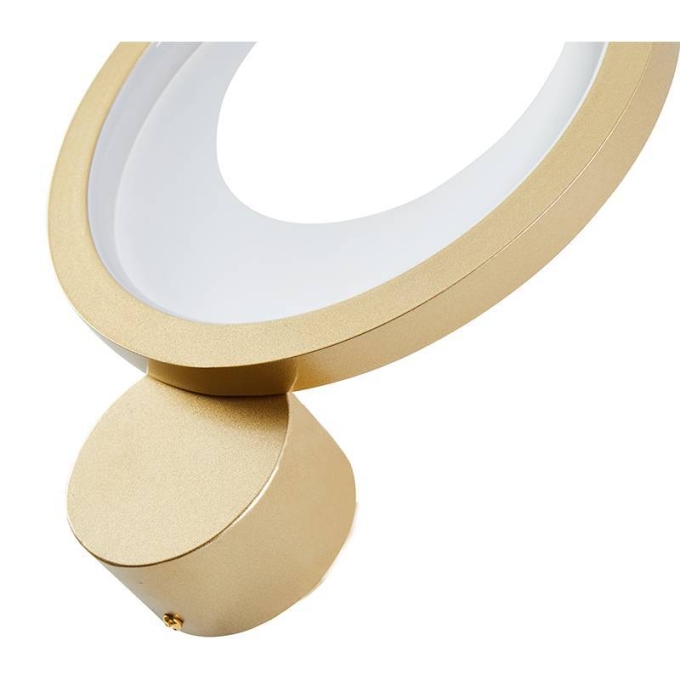 Arandela Nordecor Zahal 15 watts 3000K Dourado Bivolt 310x225mm 2509