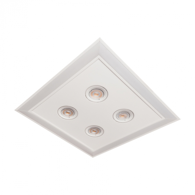 Embutido Usina Scala Pro 4L MR16 + Led 36,6 watts 420x420x110mm 19231/42LED3