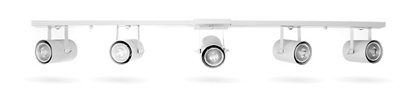 Spot Tipo Trilho Fixo Belly Iluminação Alumínio Canopla 1200mm 5L E27 E-071/5