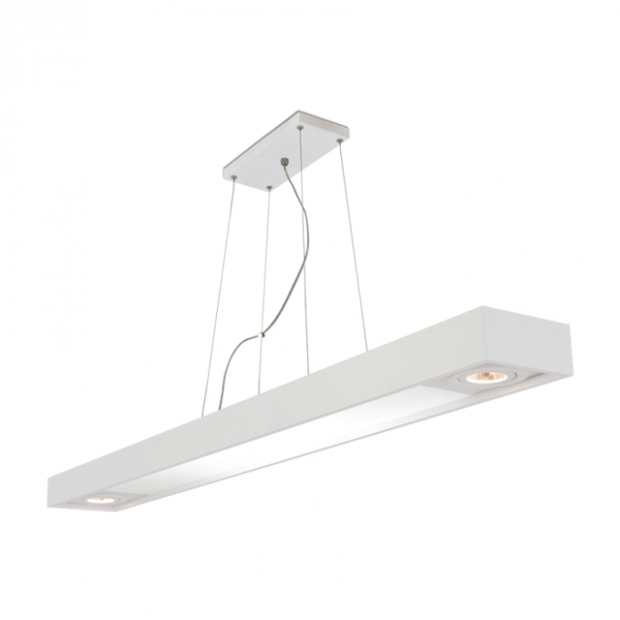 Pendente Usina Tropical Slim 4L T8 1200mm + 2L Dicróica MR16 150X1500X85mm 4716/150FDC