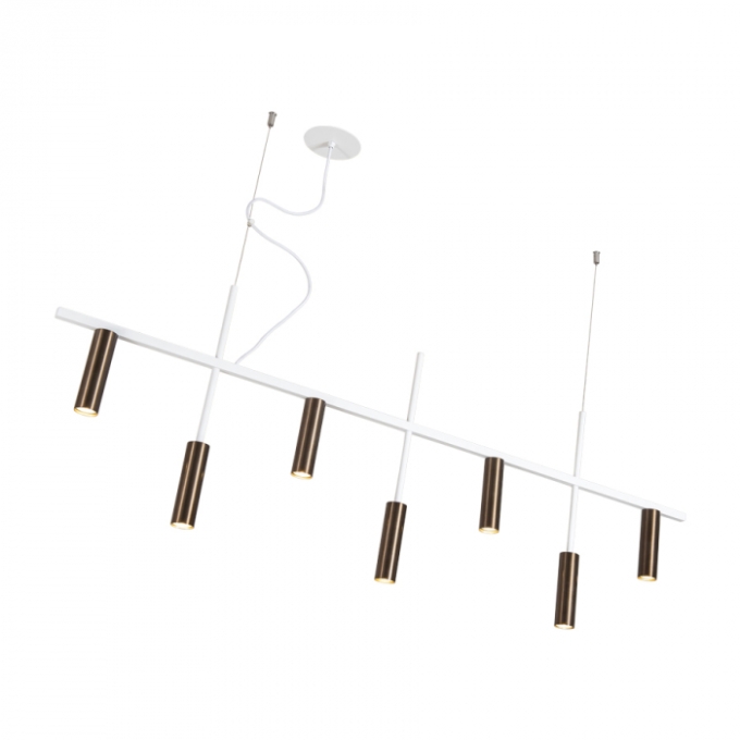 Pendente Usina Platinum 7L MR11 38X1300X445mm 16930/130