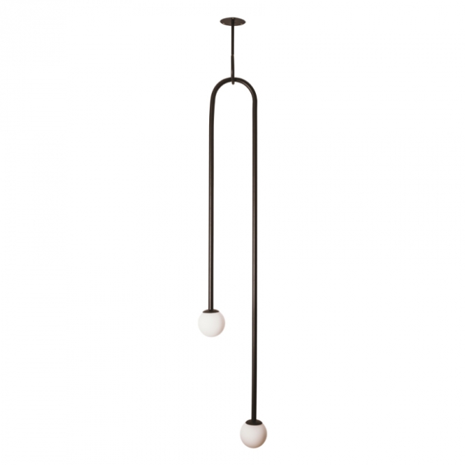 Plafon Usina Pêndulo Tubo 2L G9 270X120X1045mm 16497/151