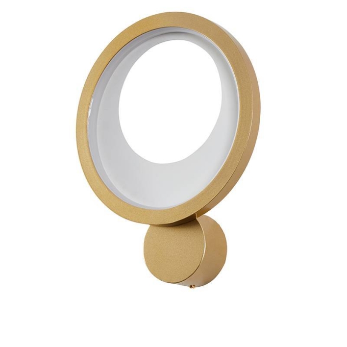 Arandela Nordecor Zahal 15 watts 3000K Dourado Bivolt 310x225mm 2509