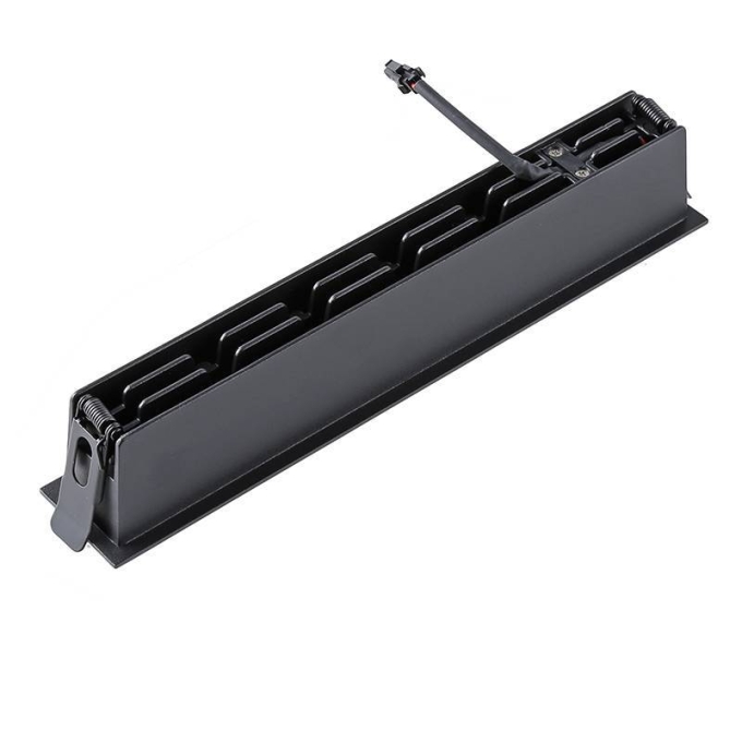 Embutido Nordecor Downlight Powerus 10 Focos 20 watts Preto 3000K IRC90 38° Bivolt 280x45x50mm 6378