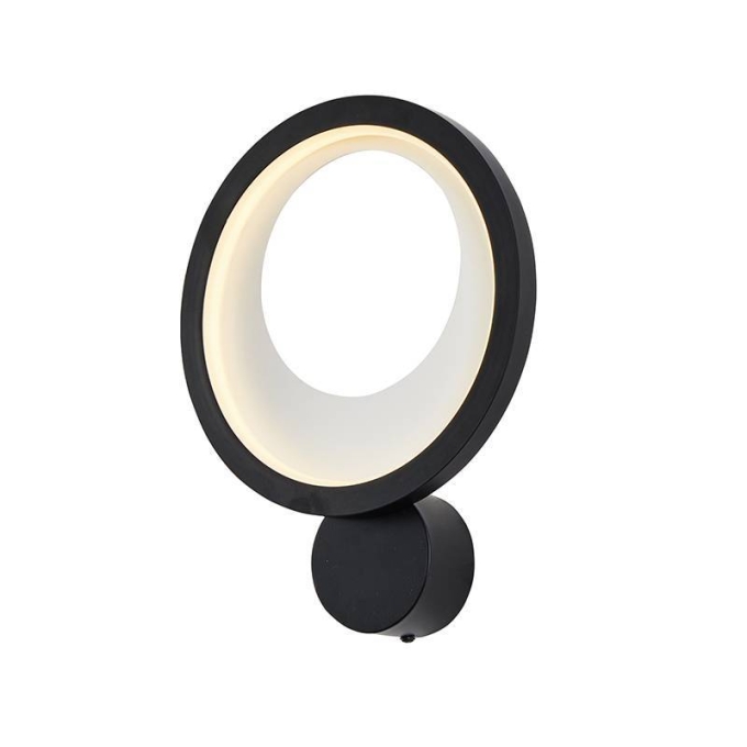 Arandela Nordecor Zahal 15 watts 3000K Preto Bivolt 310x225mm 2510