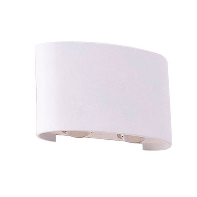 Arandela Nordecor Ranne Facho Duplo Branca 12 watts 3000K IP65 Bivolt 80x125x30mm 2214