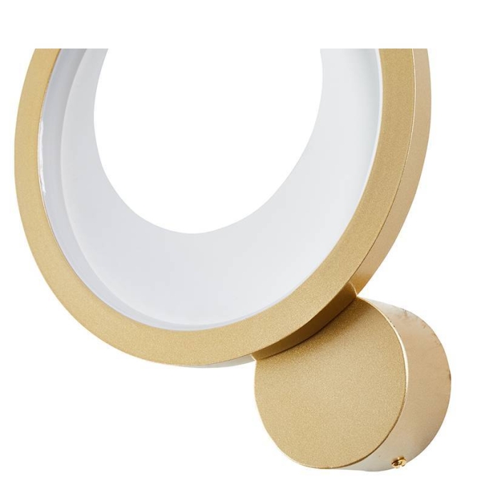 Arandela Nordecor Zahal 15 watts 3000K Dourado Bivolt 310x225mm 2509