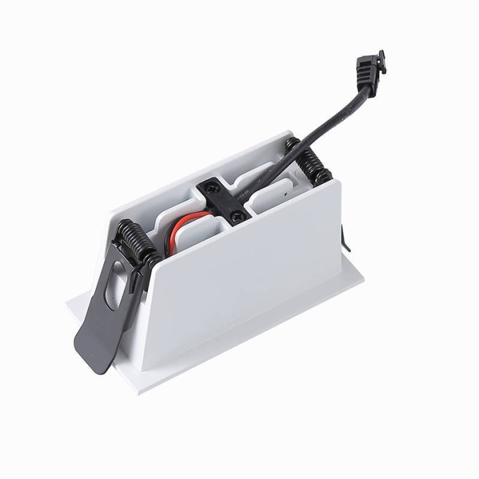 Embutido Nordecor Downlight Powerus 3 Focos 6 watts Branco e Preto 3000K IRC90 38° Bivolt 96x46x52mm 6373