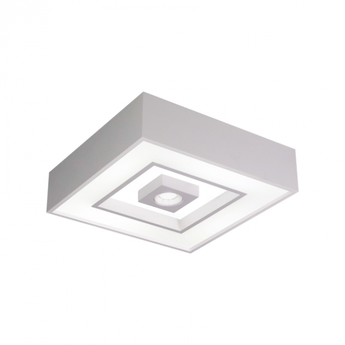 Plafon Usina Focus 4L E27 + 1L MR16 380X380X120mm 4550/38