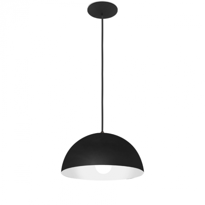 Pendente Usina Balon Sem Difusor 1L E27 Ø600X290mm 16015/60