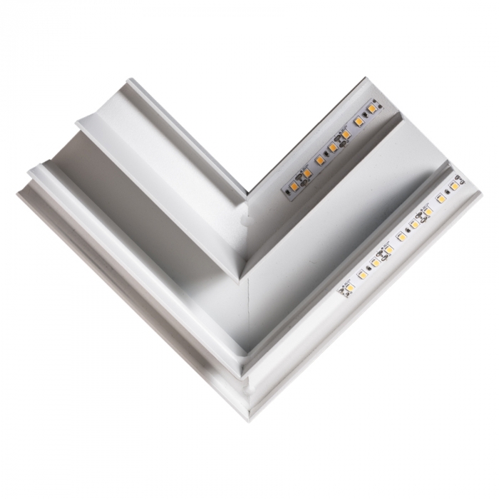 Junção Usina Linear Sobrepor Trovão Quina (Somente Perfil) 150x150x50mm 30813/QI