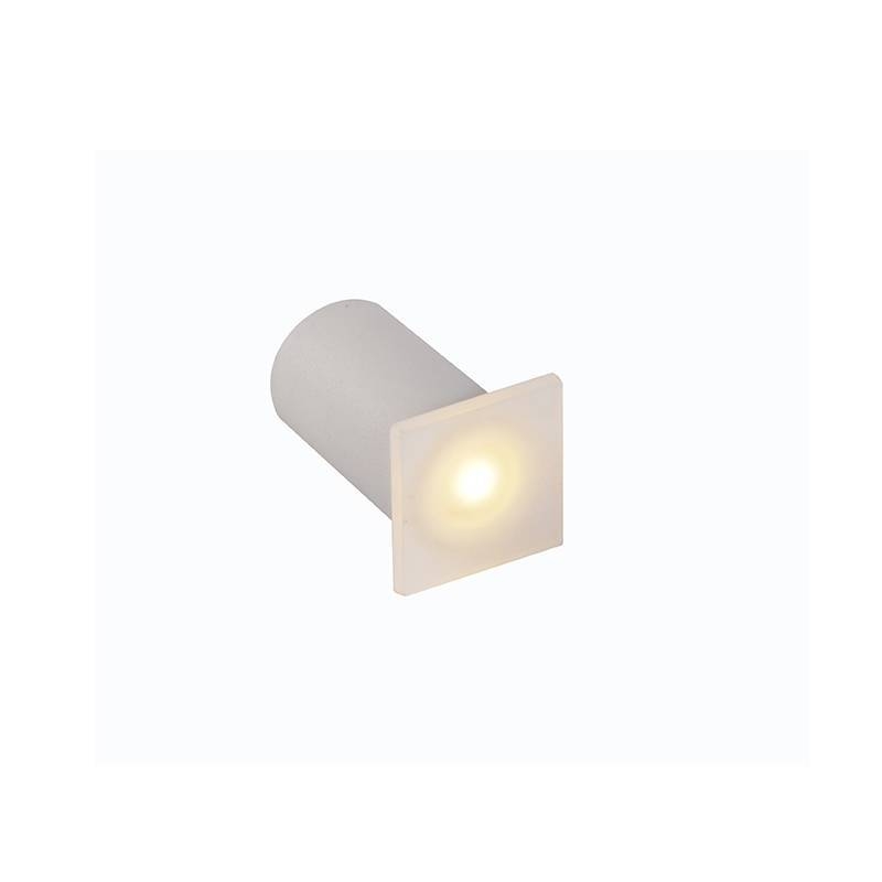 Balizador Nordecor Kinne Quadrado Branco 1 watts 3000K IP65 Bivolt 53x35x35mm 6391