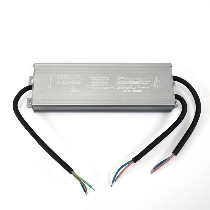 Fonte 12V Nordecor Nord IP67 Externo 12,5A 150 watts Bivolt 7139