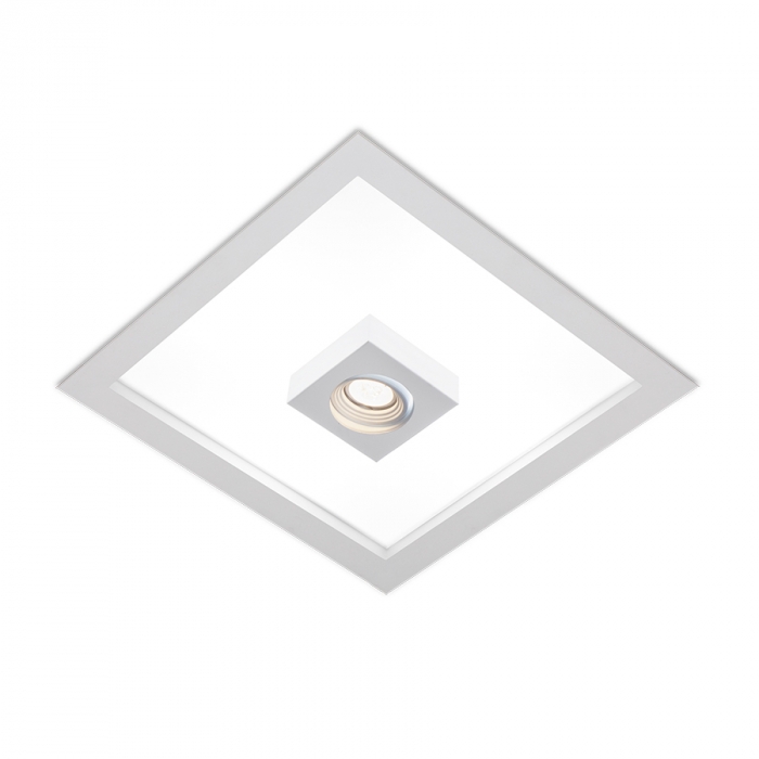 Embutido Usina Box Iluminação Central 4L E27 + 1L MR16 380x380x100mm 30300/38