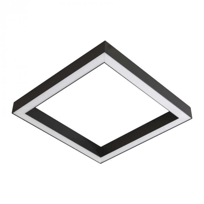 Plafon Usina Turim Quadrado 58 watts Bivolt 600x600x44mm 19530/60