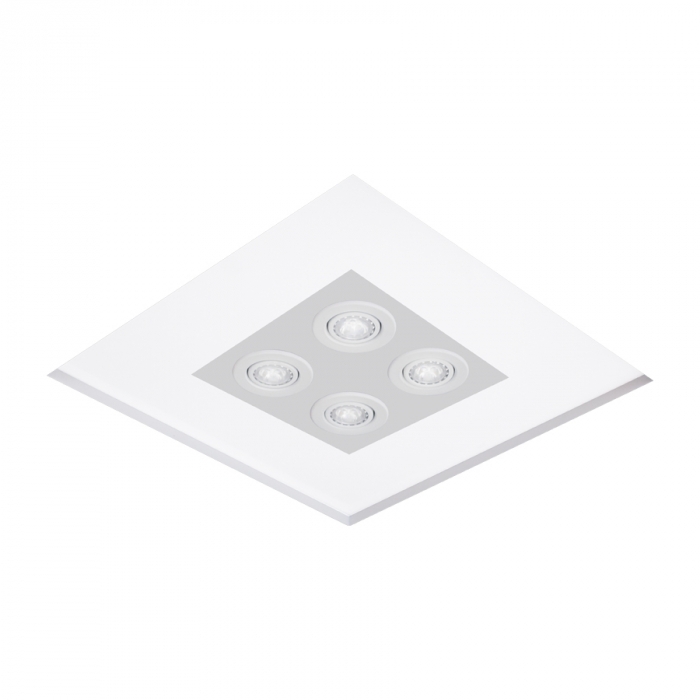 Plafon Embutido Usina No Frame Mimo Quadrado 470X470X100mm 4L E27/ 4L AR70 30083/54
