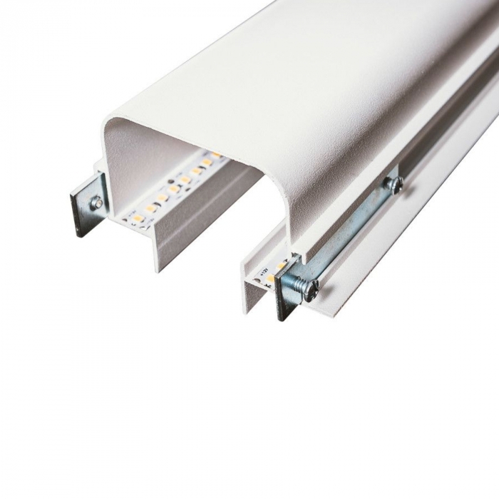 Sistema Linear Usina No Frame Risk Branco (Somente Perfil) 82x55x2000mm 30755/2000