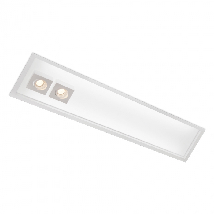 Embutido Usina Box Branco 4L T8 1200mm + 2L MR16 ﻿325x1260x100mm 30327/130F