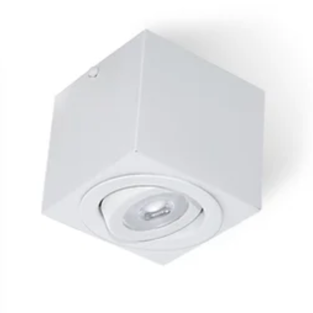 Plafon Belly Iluminação Cube Face Reta Alumínio 1L AR70 120x120x90mm PF-145/1