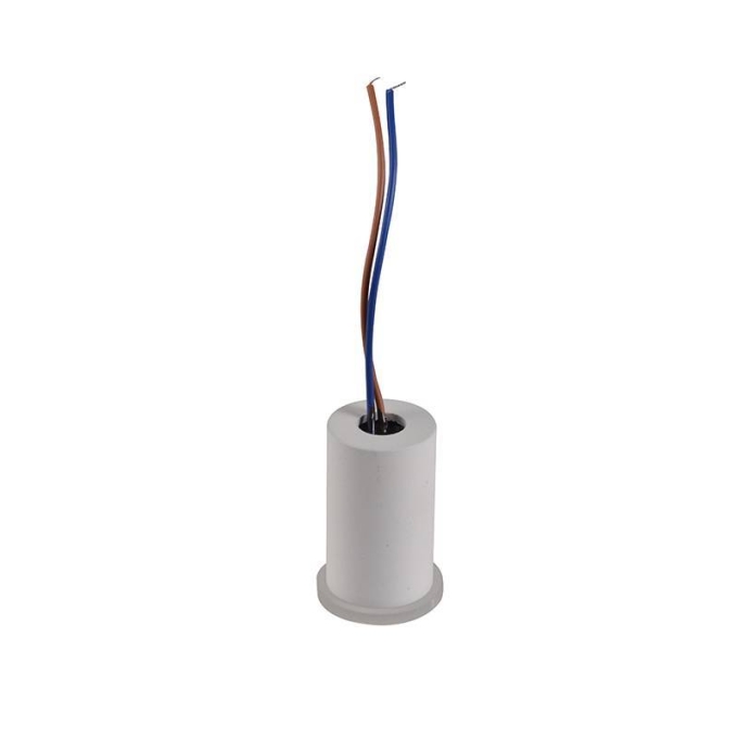 Balizador Nordecor Kinne Redondo Branco 1 watts 3000K IP65 Bivolt Ø35x54mm 6392