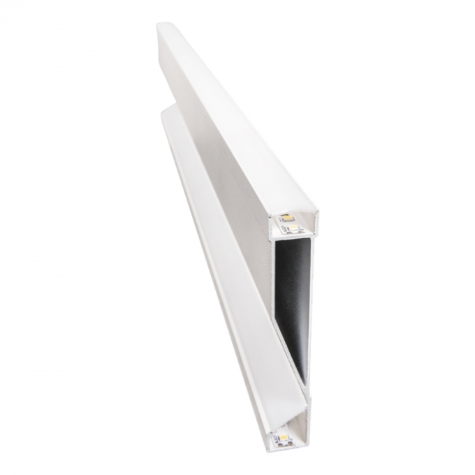 Sistema Usina Linear Sobrepor Rodapé (Somente 
Perfil) 100x18x1000mm 30795/1000