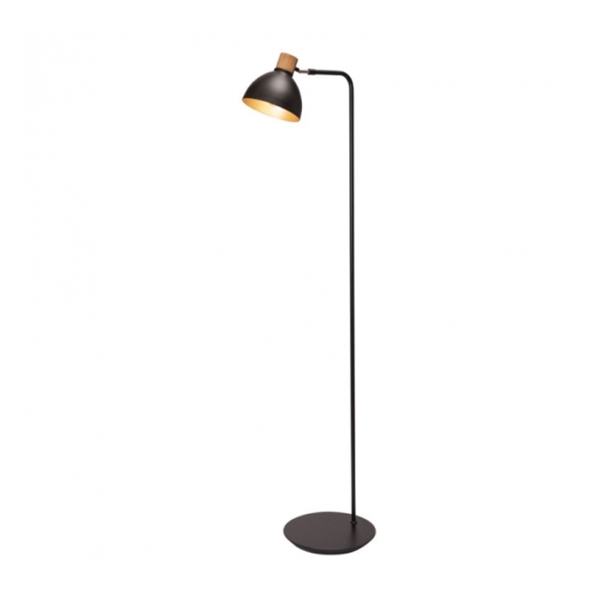 Coluna Madelustre Viena Madeira Castanho e Metal 1L E27 1650mm 3094