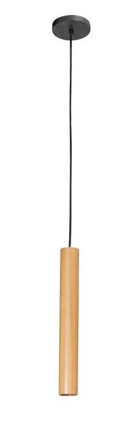 Pendente Madelustre Point Madeira 1L Mini Dicróica 350mm 3273