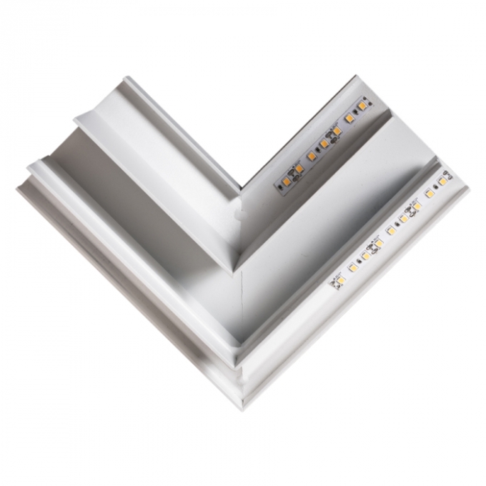 Junção Usina Linear Sobrepor Trovão Quina (Somente Perfil) 150x150x50mm 30813/QI