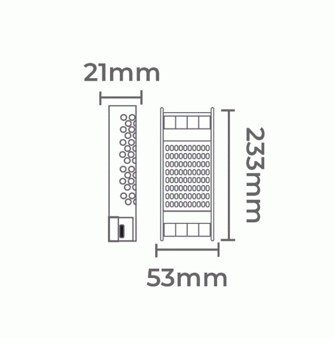 Fonte 24V Nordecor 6,25A 150 watts Bivolt IP20 7072
