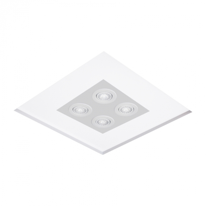 Plafon Embutido Usina No Frame Mimo Quadrado 470X470X100mm 4L E27/ 4L PAR 20 30081/54