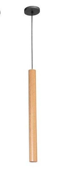 Pendente Madelustre Point Madeira 1L Mini Dicróica 550mm 3274