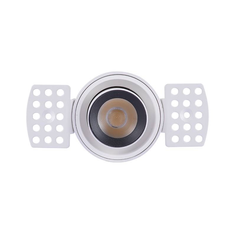 Embutido Nordecor Aiva No Frame 7 watts 2700K 24° Sof Branco Ø108x81mm IRC97 Bivolt 6458