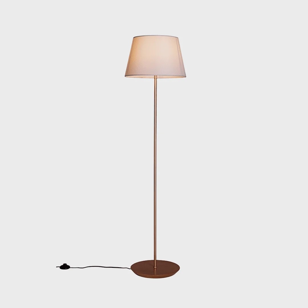 Coluna Madelustre Slim Metal Dourado 1L E27 Ø500x1630mm 3042