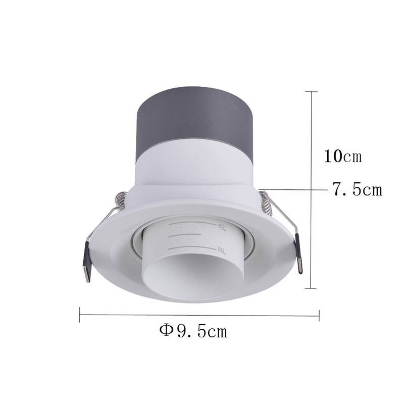 Embutido Nordecor Lova 10 watts 2700K 15°-60° Sof Branco Ø95x76mm IRC97 Bivolt 6452