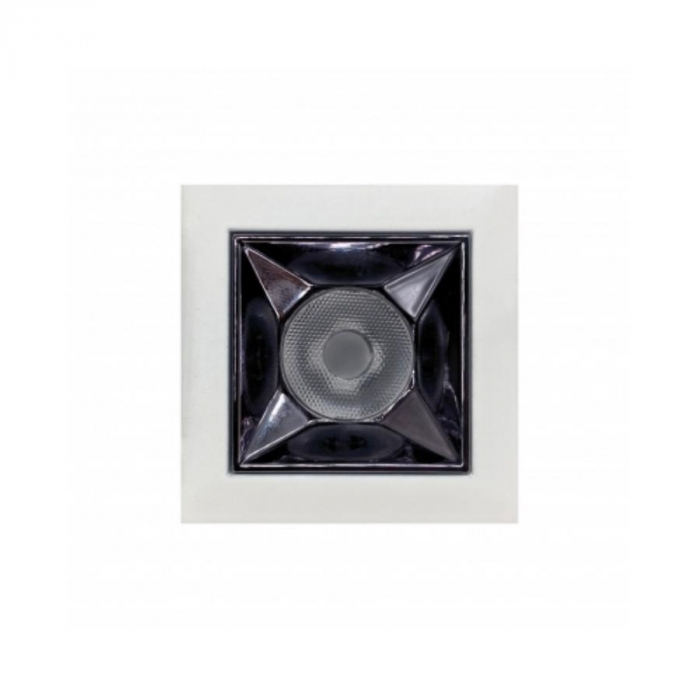 Spot Mini Embutir Romalux Downlight 3 watts 2700K 24° IP20 Bivolt 44x44x50mm 80211