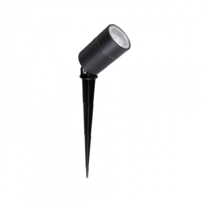 Espeto de Led Romalux Metal Preto 10 watts 2700K IP66 Ø55x340mmmm 10094A