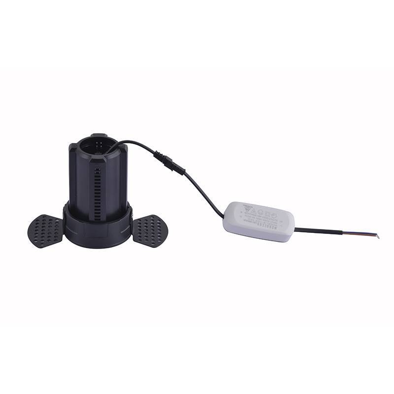 Embutido Nordecor Aiva No Frame 12 watts 2700K 24° Sof Preto Ø150x104mm IRC97 Bivolt 6461