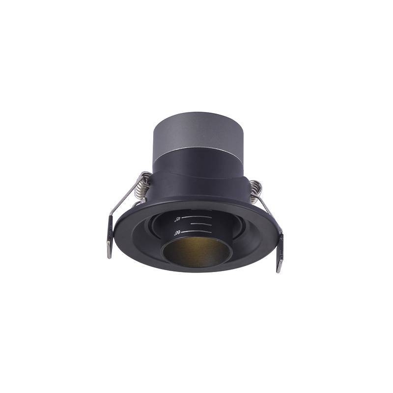 Embutido Nordecor Lova 5 watts 2700K 15°-60° Sof Preto Ø75x58mm IRC97 Bivolt 6451