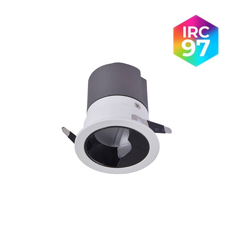 Embutido Nordecor Zagle Wall Washer 7 watts 2700K 38° Sof Branco Ø63x72mm IRC97 Bivolt 6446
