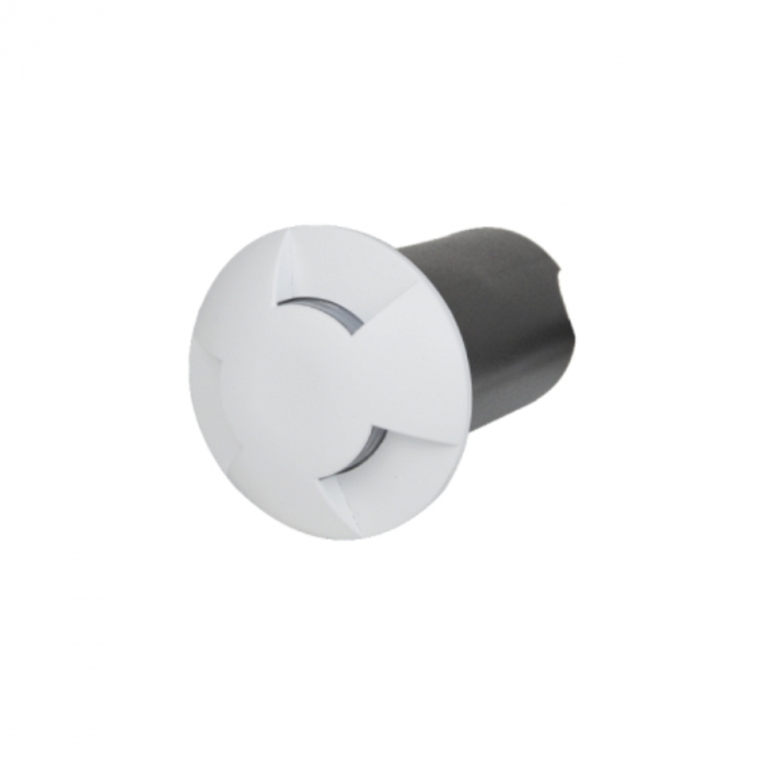 Balizador de Solo Romalux 3 Fachos Branco 0,75 watts 60° 2700K IP66 10038