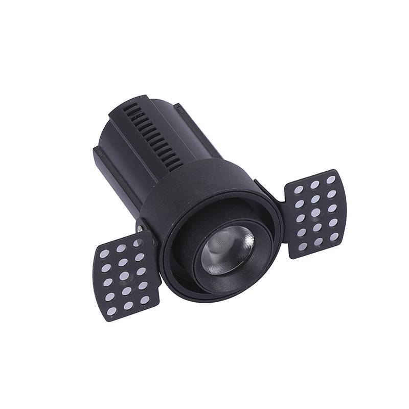 Embutido Nordecor Aiva No Frame 7 watts 2700K 24° Sof Preto Ø108x81mm IRC97 Bivolt 6459