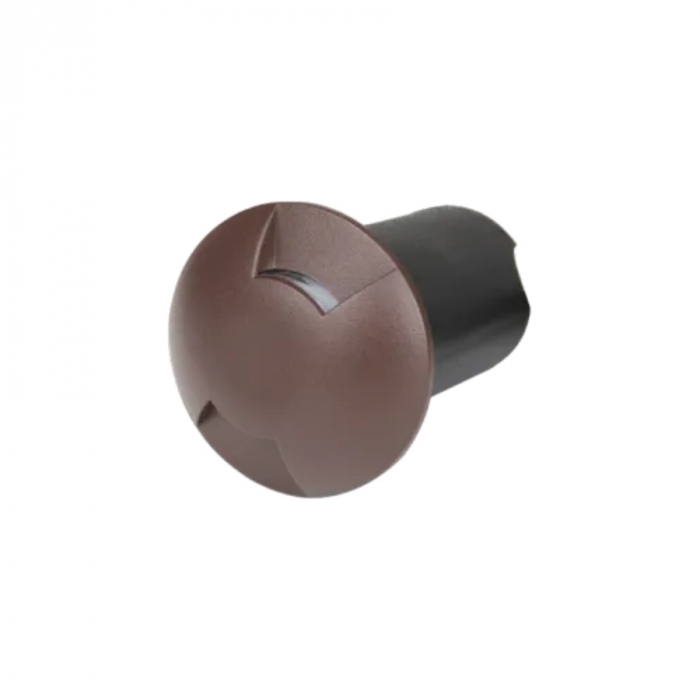 Balizador de Solo Romalux 2 Fachos Marrom 0,75 watts 60° 2700K IP66 10045