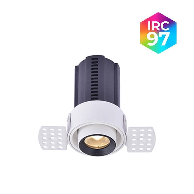 Embutido Nordecor Aiva No Frame 7 watts 2700K 24° Sof Branco Ø108x81mm IRC97 Bivolt 6458