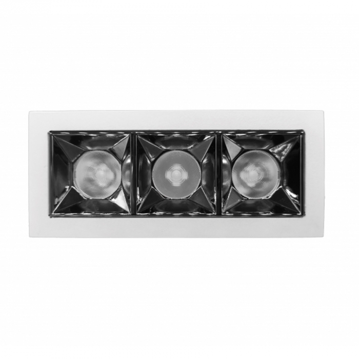 Spot Mini Embutir Romalux Wall Washer 8 watts 2700K 24° IP20 Bivolt 105x45x50mm 80193
