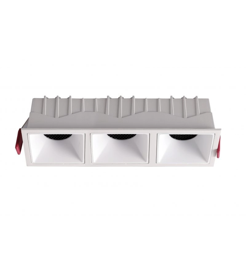 Luminária Embutir Romalux Square 21 watts 2700K 24° Antiofuscante IP20 190x65x55mm 80217